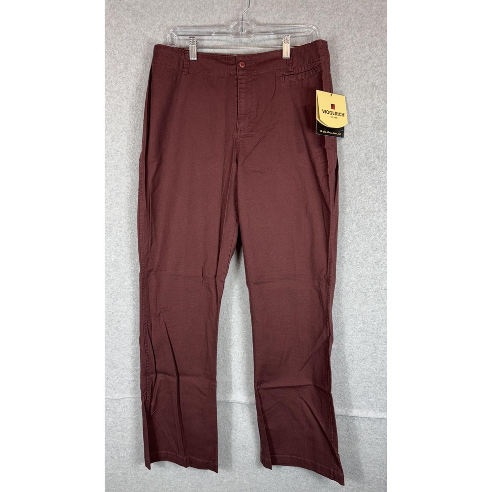 Woolrich Pants Womens Size 12 Red Montevallo Reflex Stretch Contemporary Fit NWT